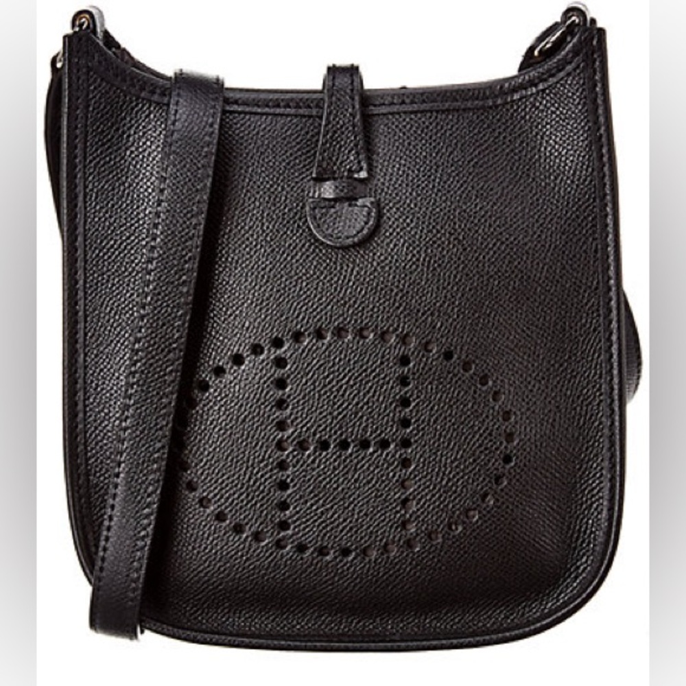 Hermès Black Epsom Leather Evelyne I TPM